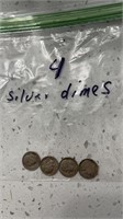 4 silver dimes