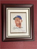 Portrait of Mickey Mantle by Ron Lewis with COA