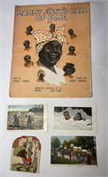 Black Americana - Sheet Music, Post Cards,