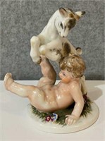 Antique 4” Wien Augarten Porcelain Nude Child
