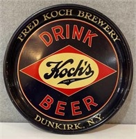 Original Vintage Koch’s Beer Metal Tray 13”