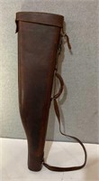 Antique leg of mutton leather gun case