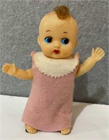 Vintage wind up toy doll made in Japan - works