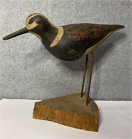 William Kirkpatrick Carved shorebird Decoy
