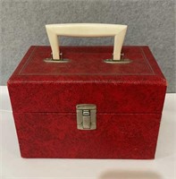 Vintage red mid-century case