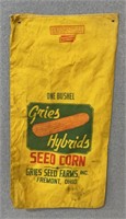 Vintage Gries seed corn bag
