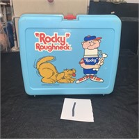 1977 Rocky roughneck lunch box with thermos