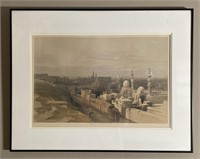 Signed Framed Artwork Of Cairo Looking West