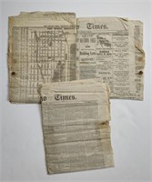 Chicago Times Newspapers from 1874
