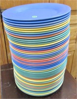 Stack of Carlisle Durus plastic plates