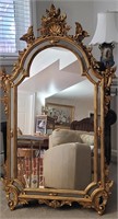 Large Antique Wooden Framed Mirror