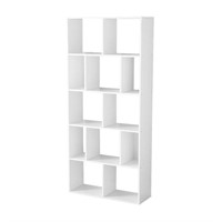 Mainstays 12-Cube Shelf Bookcase, White