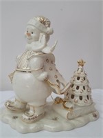 Lenox Florentine & Pearl Lighted Snowman