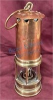 Antique copper, and brass mining lantern