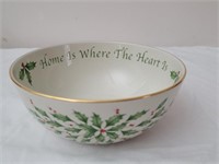 Lenox Sentiment Bowl Home Is Where The Heart Is