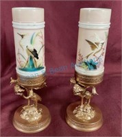 Pair of Figaro Victorian vases
