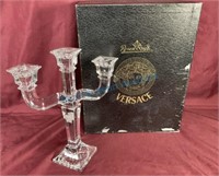 Versace Rosenthal crystal candle stick with box