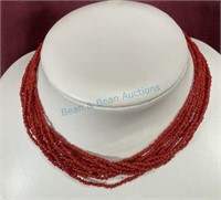 Stranded coral necklace