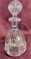 Antique "Baker rye" saloon bottle