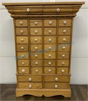 Great antique oak apothecary cabinet