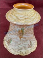 Coordinate gold aurene art glass lampshade