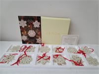 Lenox 12 Days of Christmas Snowflake Ornaments