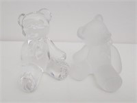 Lenox first edition crystal teddy bear set