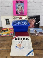 Group of Many Rock and Roll Albums