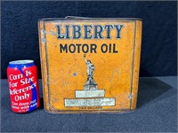 2 Gallon Liberty Motor Oil Can-Radbill Oil Company