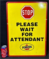 SST Pennzoil Stop Sign