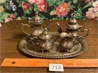 Silver Plate Child's Coffee Tea Set