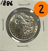 S - 1886 MORGAN SILVER DOLLAR (2)