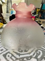 Vintage 10” pink lamp Shade
