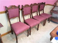 4) Victorian Dining chairs