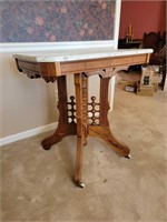 Eastlake Side /Lamp table with marble top