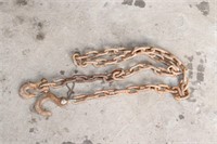 8' chain with hooks,   5/16