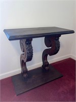 Antique Carved Wooden Console Table