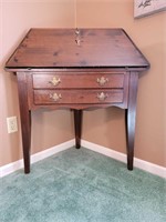 Antique Pine Drop front corner desk - unique!