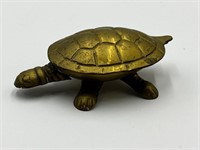 Vintage Small Brass Turtle Trinket ashtray India