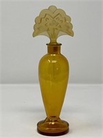 Art Deco Amber Perfume Bottle
