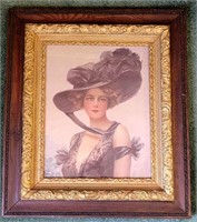 Chantilly Lace print-Philip Boileau,Antique Frame