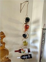 Hanging Metal Wine Bottle Holder