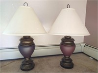 Pair of Medallion Table Lamps