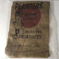 Vintage14"x8" Planter's Peanuts Sack 1lb 8oz