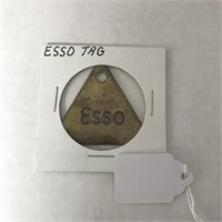 Vintage Metal Esso Tag