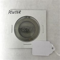 Vintage Pewter Ford Medallion