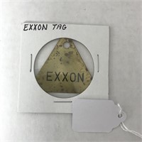 VIntage Metal Exxon Tag