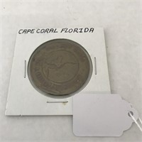 Vintage Cape Coral Florida Medallion