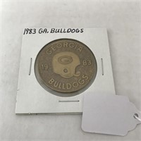Vintage 1983 GA Bulldogs Medallion