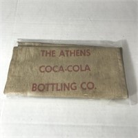 Vintage 1940s Athens Coca-Cola Bottling Canvas Bag